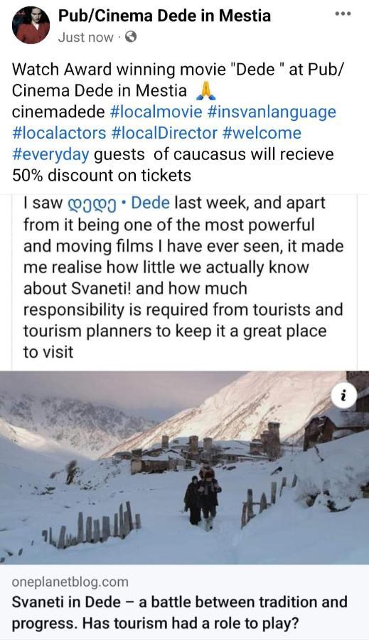 Guesthouse Caucasus Mestia Eksteriør billede